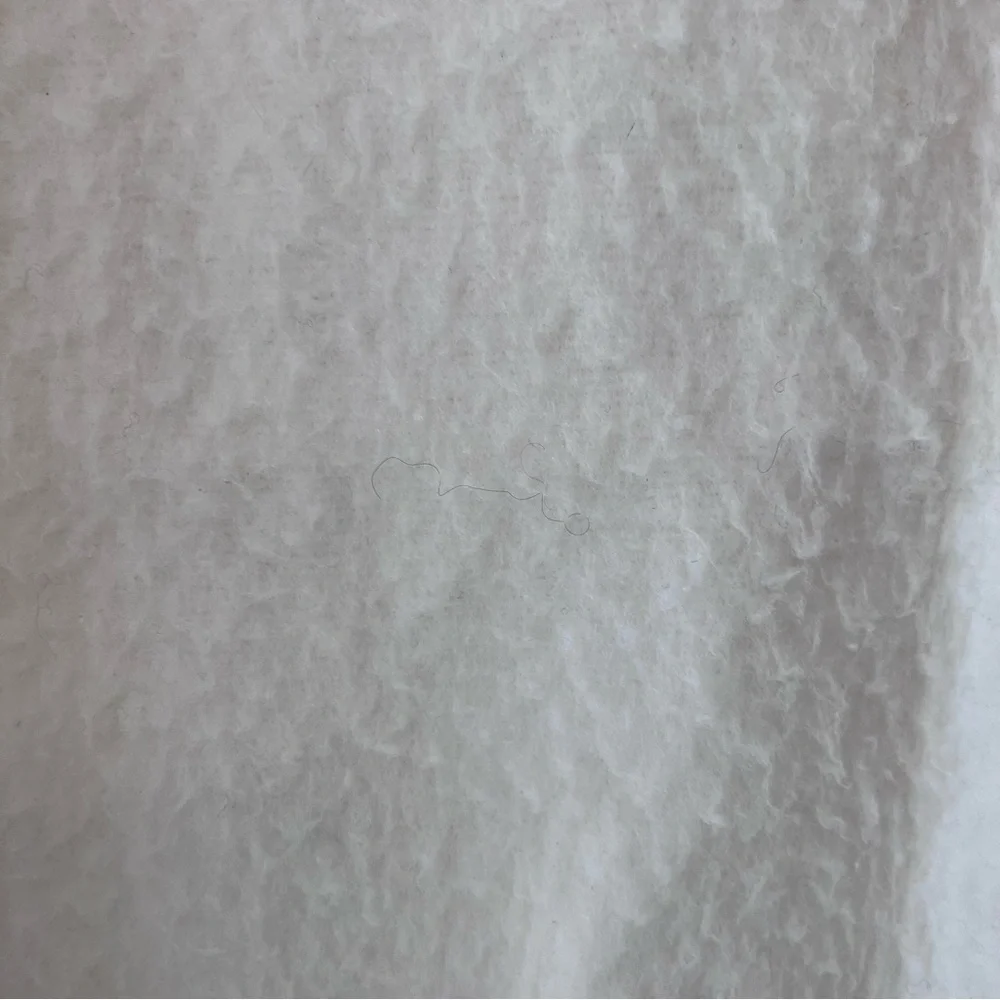 Vintage North Star Woolen Mill Co Baby Satin Trim Blanket Cream 37x 60 Lace